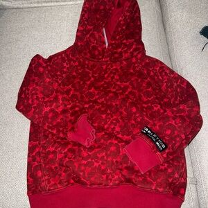 Fabletics Kids Girl Red Camo Hoodie